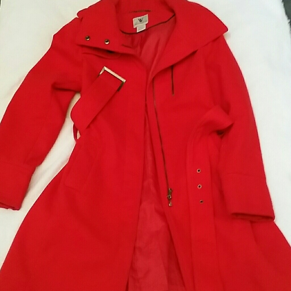 Bold and vibrant Red Worthington Coat
